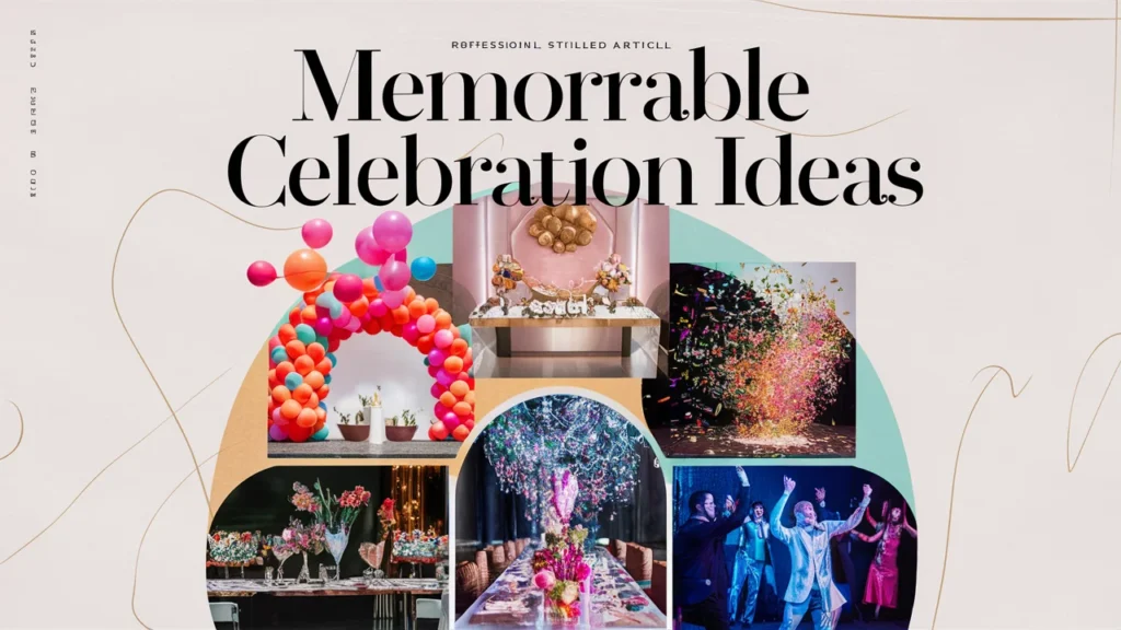 Memorable Celebration Ideas