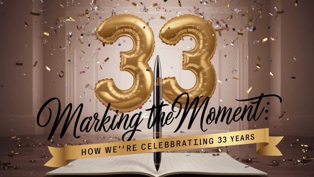 Marking the Moment: How We’re Celebrating 33 Years