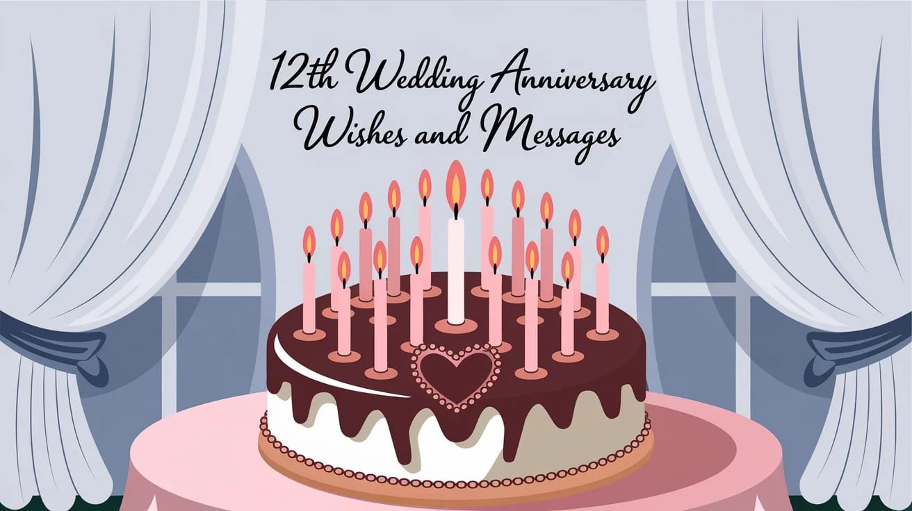 12th Wedding Anniversary Wishes and Messages