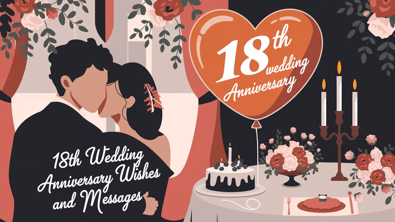 18th Wedding Anniversary Wishes and Messages