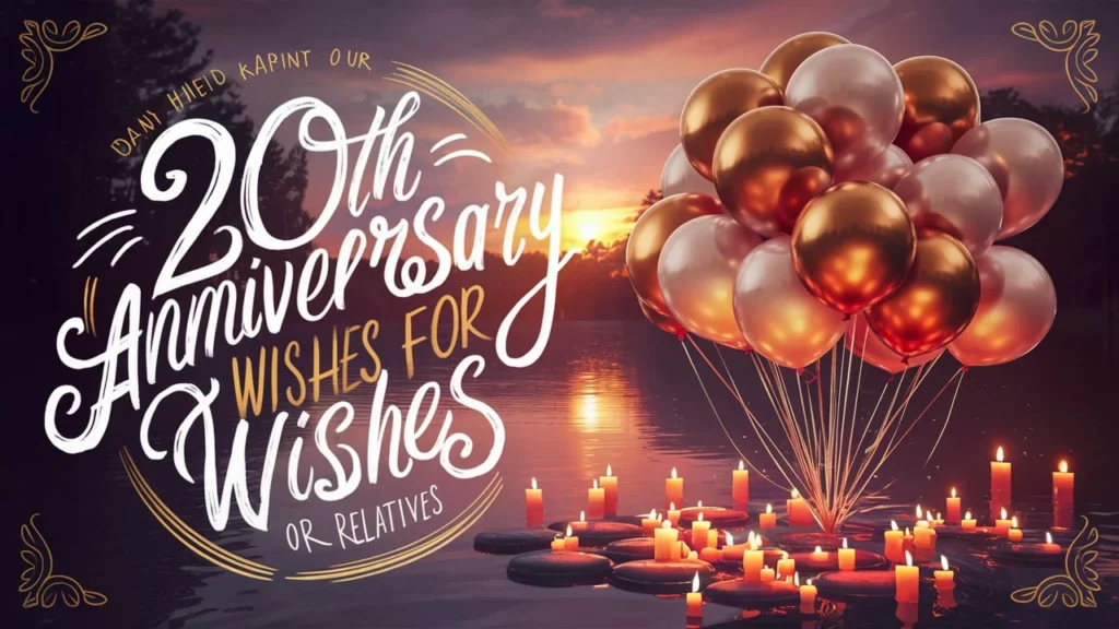 20th Anniversary Wishes for Friends or Relatives