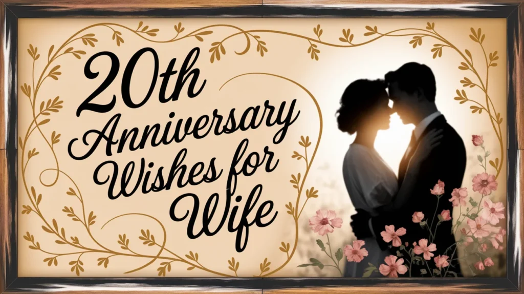 20th Anniversary Wishes for Wife