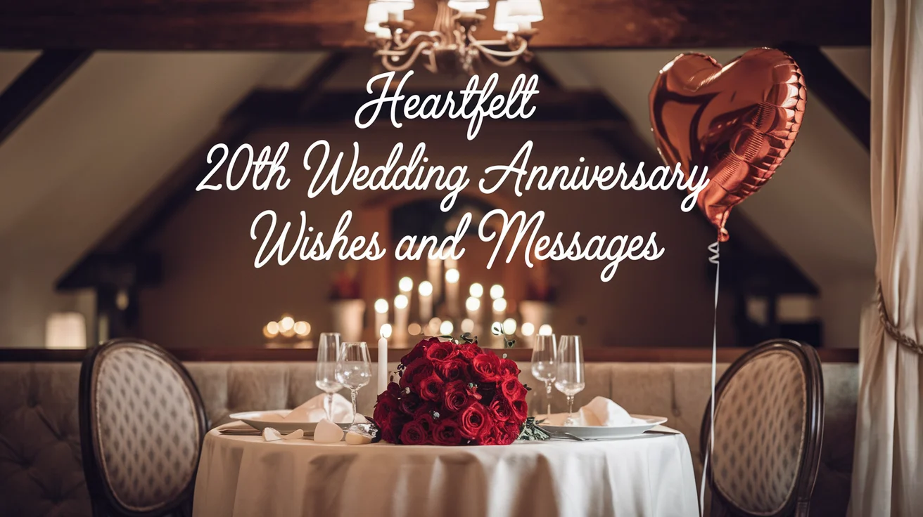 20th Wedding Anniversary Wishes and Messages