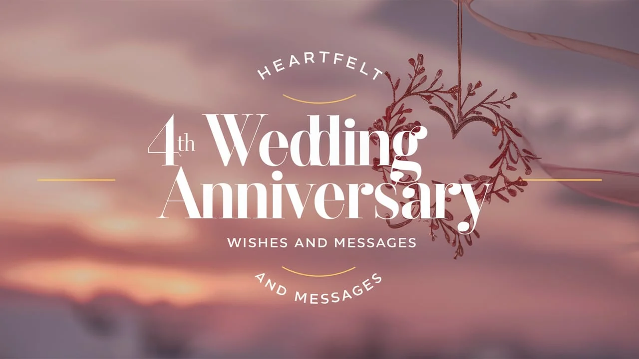 4th Wedding Anniversary Wishes and Messages