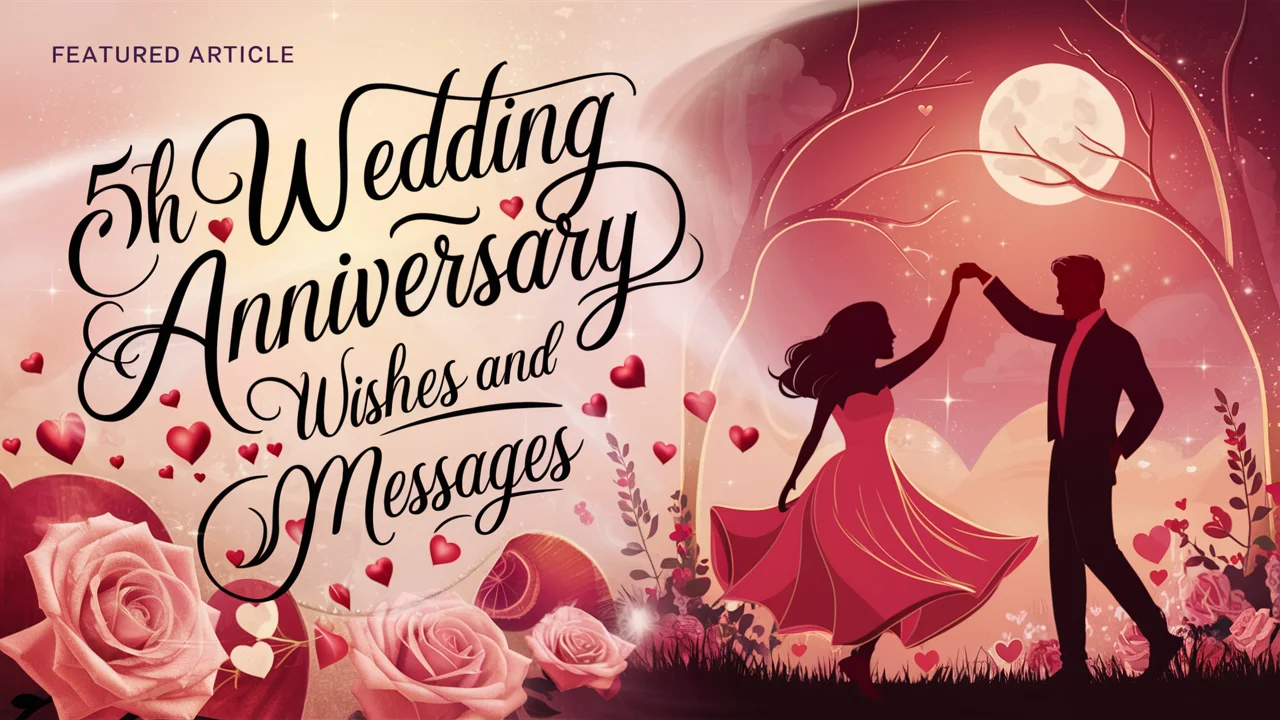 5th Wedding Anniversary Wishes and Messages