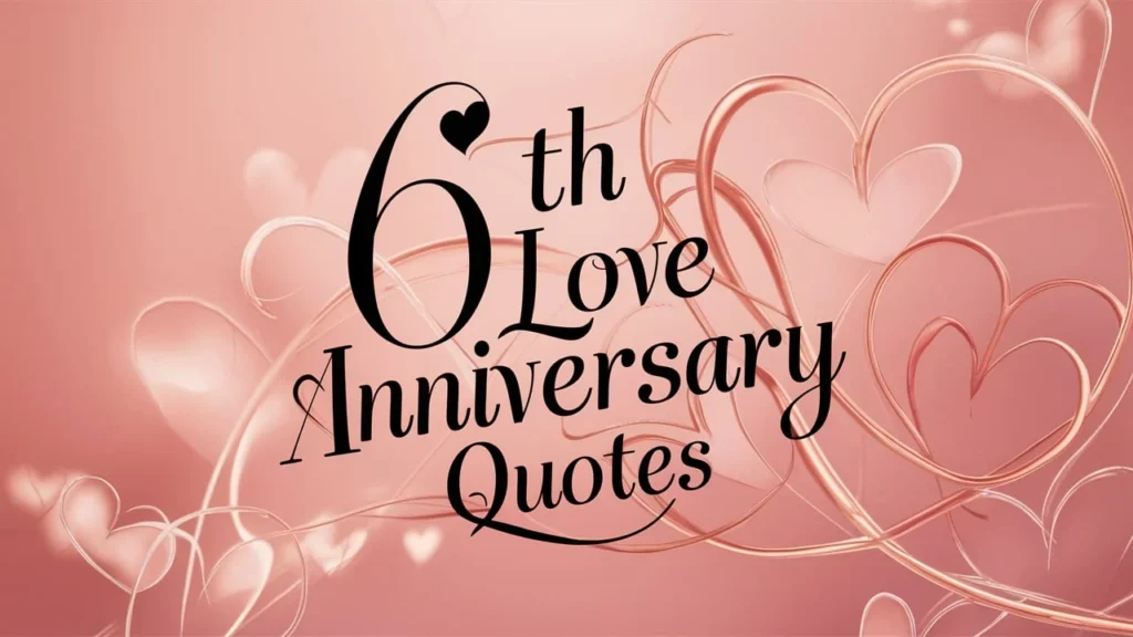 6th Love Anniversary Quotes