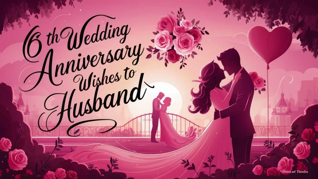 6th Wedding Anniversary Wishes to Husband