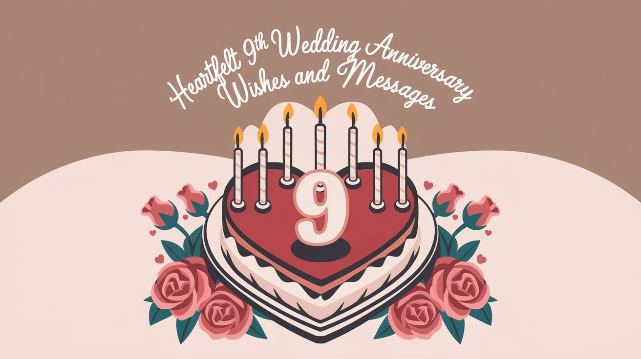 9th Wedding Anniversary Wishes and Messages