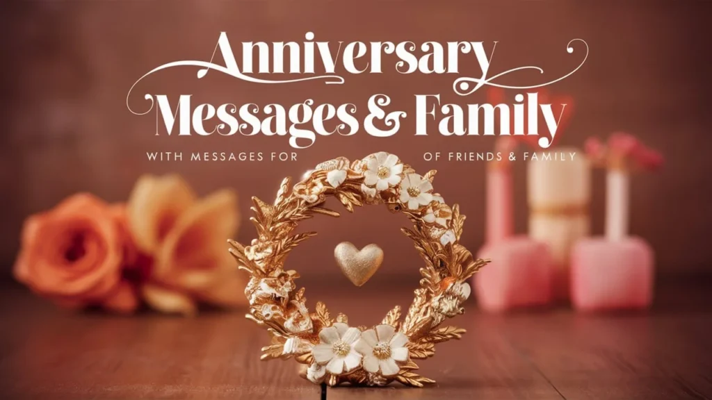 Anniversary Messages for Friends & Family