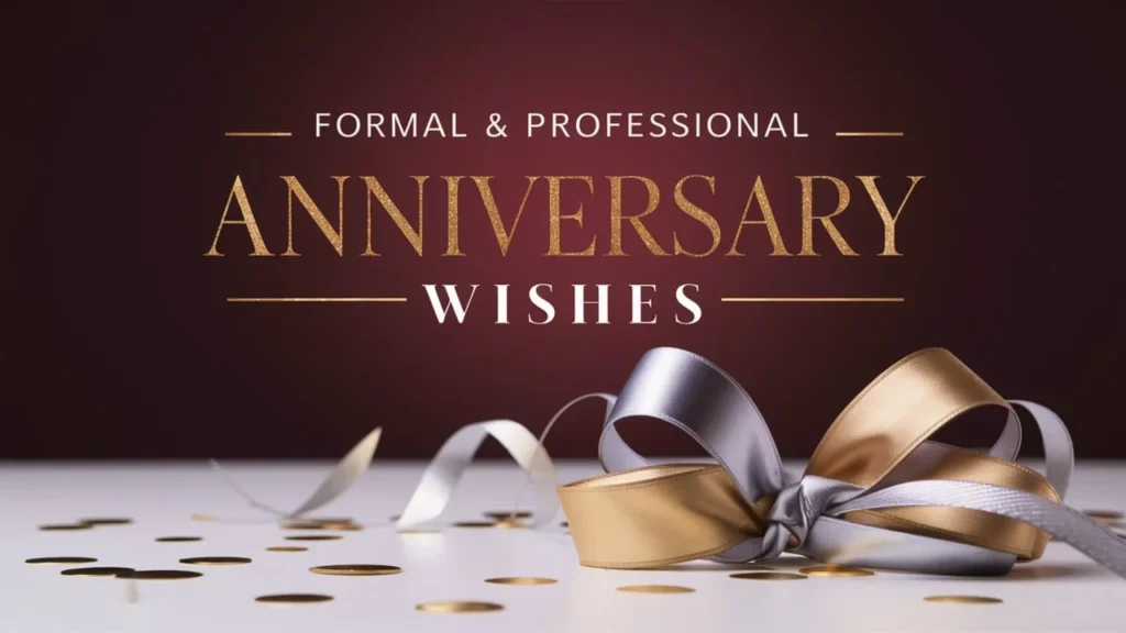 Formal & Professional Anniversary Wishes