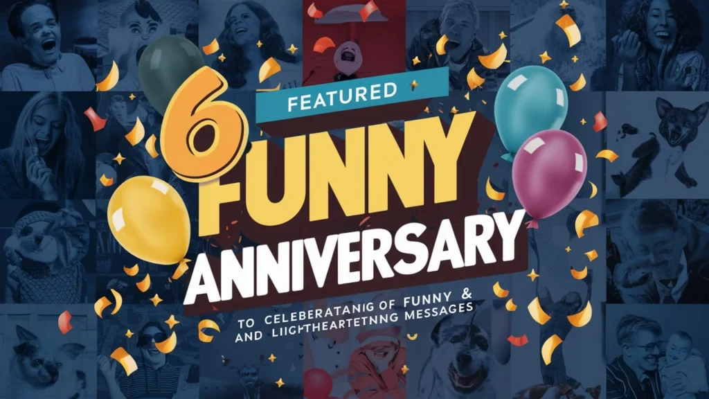 Funny and Lighthearted 6th Anniversary Messages