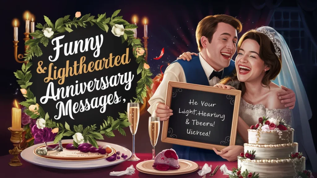 Funny & Lighthearted Anniversary Messages