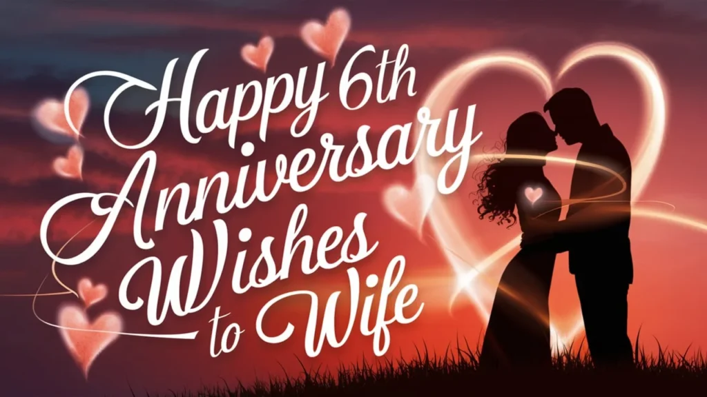 Happy 6th Anniversary Wishes to Wife