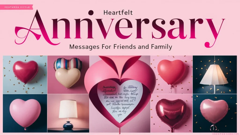 Heartfelt Anniversary Messages for Friends and Family