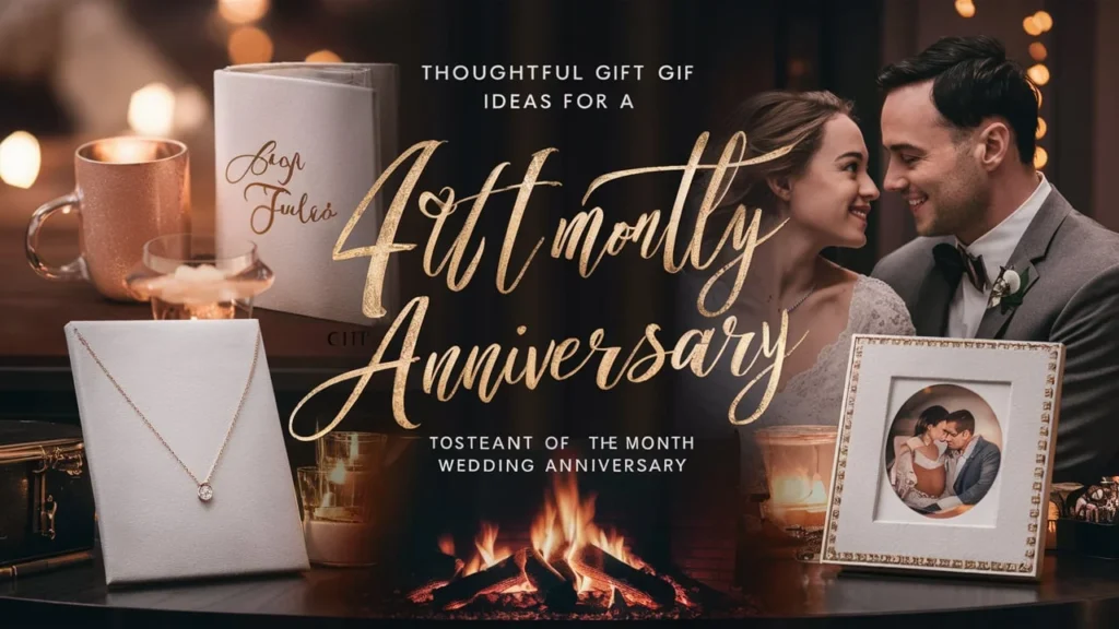 Thoughtful Gift Ideas for Your 4th-Month Wedding Anniversary