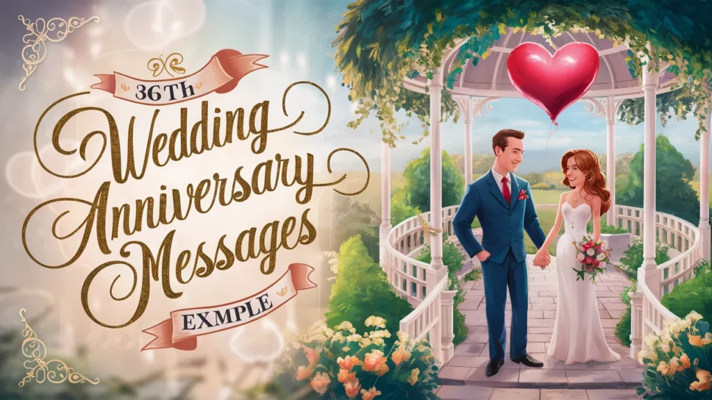 36th Wedding Anniversary Message Examples