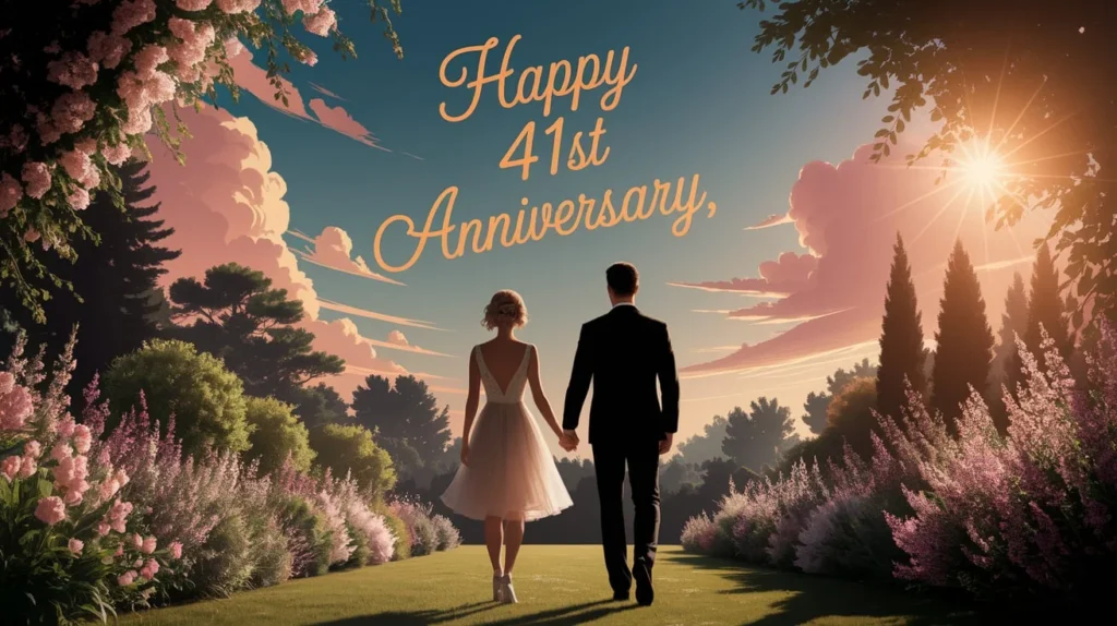 41st Wedding Anniversary Wishes for Husband/Wife