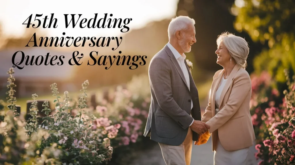 45th Wedding Anniversary Quotes & Sayings