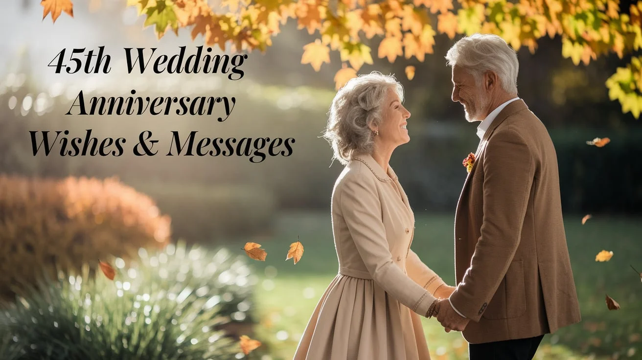 45th Wedding Anniversary Wishes & Messages