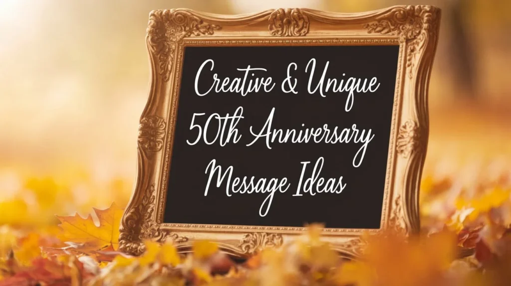 Creative & Unique 50th Anniversary Message Ideas