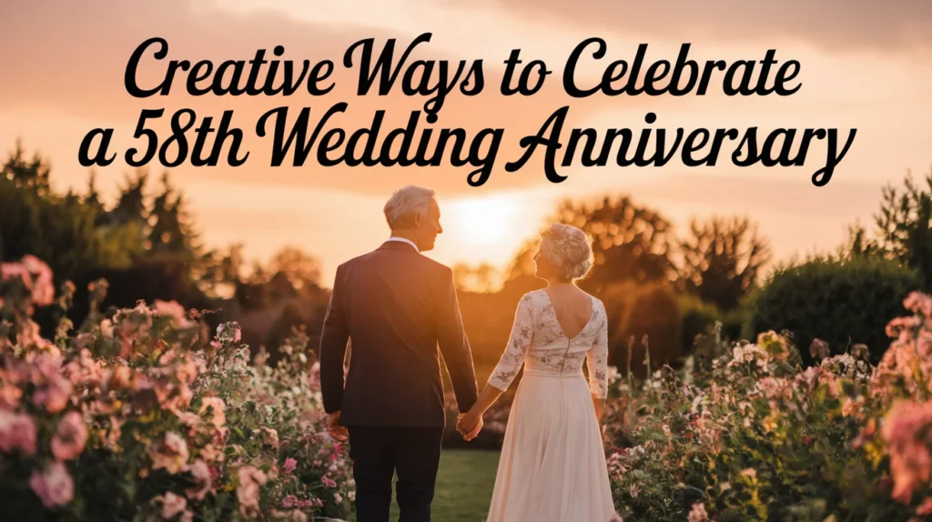 Creative Ways to Celebrate a 58th Wedding Anniversary