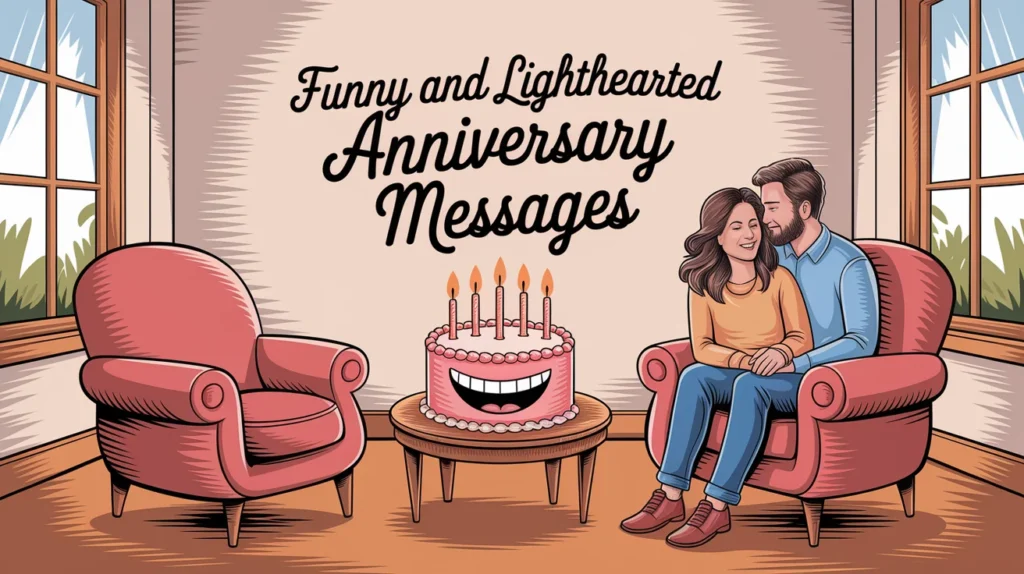 Funny and Lighthearted Anniversary Messages