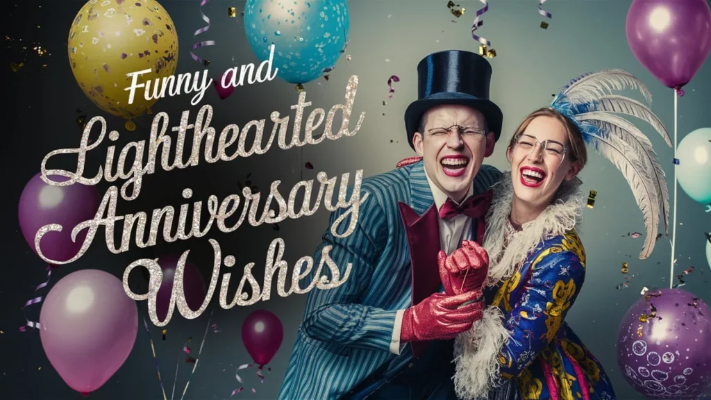 Funny and Lighthearted Anniversary Wishes