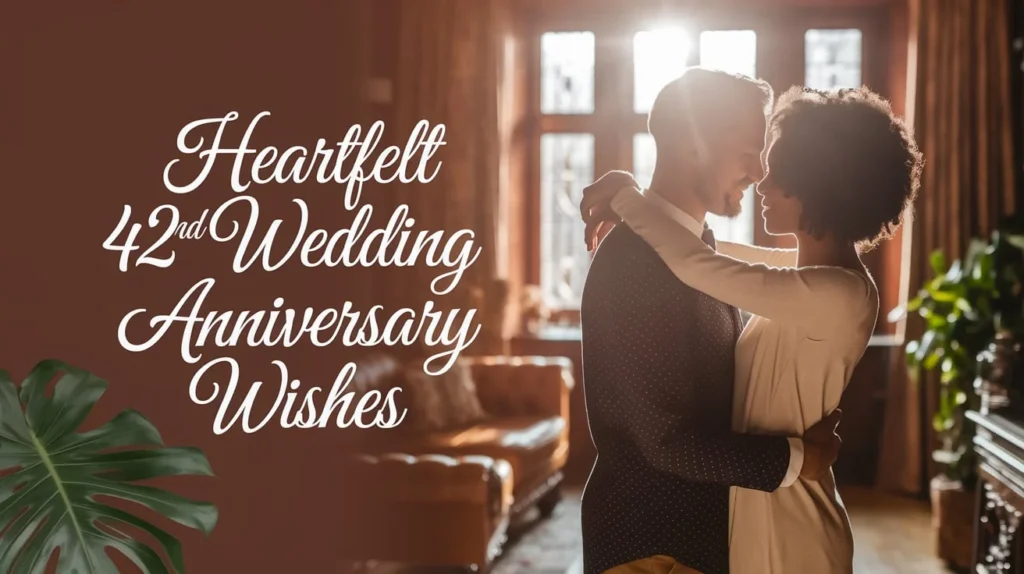 Heartfelt 42nd Wedding Anniversary Wishes