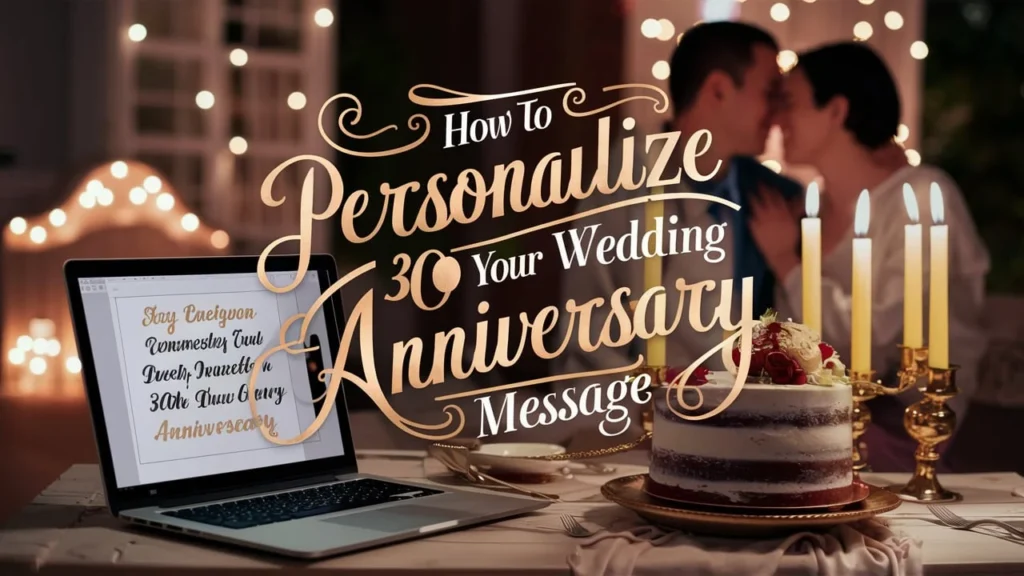 How to Personalize Your 30th Wedding Anniversary Message