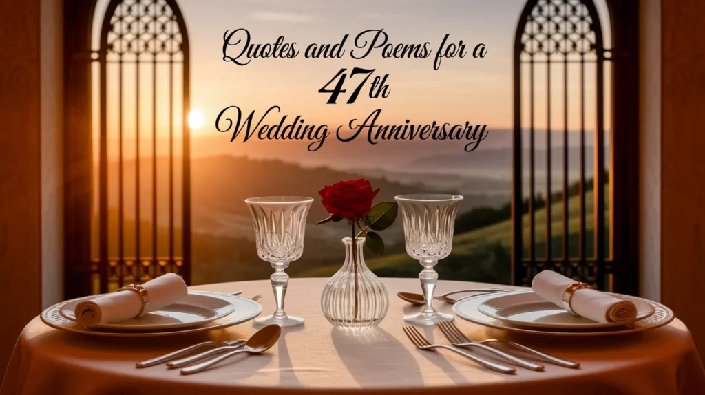 Quotes and Poems for a 47th Wedding Anniversary