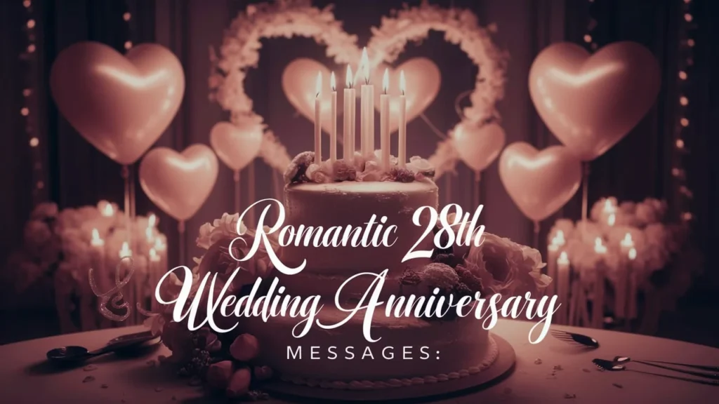 Romantic 28th Wedding Anniversary Messages