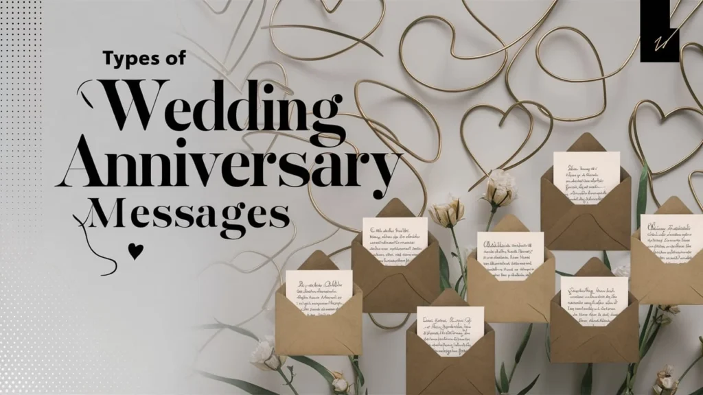 Types of Wedding Anniversary Messages