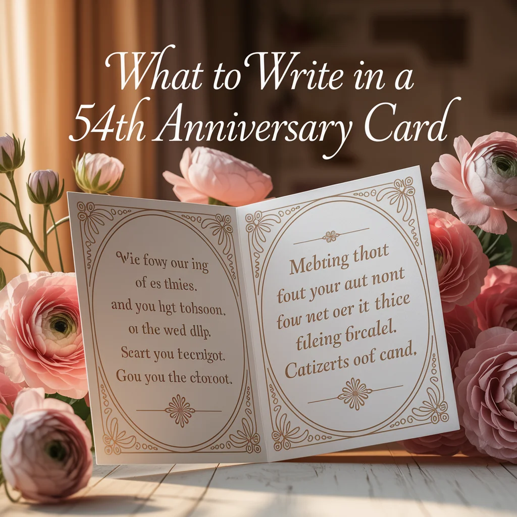 What to Write in a 54th Anniversary Card